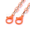 Personalized Acrylic & CCB Plastic Cable Chain Necklaces NJEW-JN02824-06-2