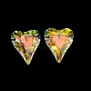 AB Color Plated Glass Pendants GLAA-I057-27B-2