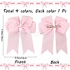 Bowknot Polyester Alligator Hair Clips for Women Girls OHAR-CP0001-26A-2