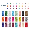 360G 24 Colors Glass Seed Beads SEED-YW0001-12A-2