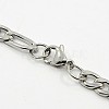Figaro Chain Necklace for Men NJEW-F027-03-7mm-3