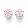 Alloy Enamel European Beads FIND-N011-05P-1