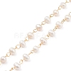 Handmade Natural Freshwater Pearl Beaded Chains AJEW-JB01088-01-1