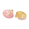 304 Stainless Steel Enamel Pendants STAS-L026-02G-03-2