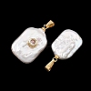 Baroque Natural Keshi Pearl Pendants PALLOY-JF05897-2