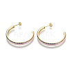 Brass Micro Pave Colorful Cubic Zirconia Stud Earrings EJEW-S209-11-3