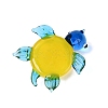 Handmade Lampwork Turtle with Evil Eye Figurine Display Decorations LAMP-N034-25A-3