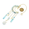 Moon & Star Brass Hanging Ornaments HJEW-TA00095-02-3