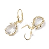 Glass Leverback Earring EJEW-C077-02KCG-01-2