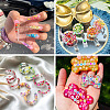 70G 10 Styles Handmade Polymer Clay Cabochons CLAY-TA0001-18-10