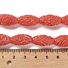 Synthetic Coral Carved Beads CORA-D034-02A-4