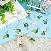 Pot Culture Alloy Enamel Pendant Stitch Markers HJEW-AB00476-5