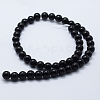 Natural Black Onyx Beads Strands G-P369-02-12mm-2
