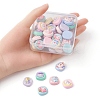 40Pcs 8 Styles Opaque Cute Cartoon Resin Cabochons CRES-YW0001-18-3