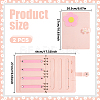 Felt Loose-leaf Hair Tie Storage Book FIND-WH0139-934-2