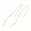 Brass Stud Earring Findings KK-T020-134G-1