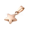 Ion Plating(IP) 304 Stainless Steel Charms STAS-I127-067RG-2