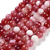 Natural Striped Agate/Banded Agate Beads Strands G-Z060-A01-B15-1