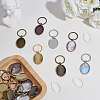 24Pcs 4 Styles Alloy Keychain Making Kits KEYC-ME00019-5