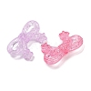 Transparent Crackle Acrylic Beads OACR-B031-12-2