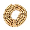 Electroplated Synthetic Non-magnetic Hematite Beads Strands G-H027-G01-03-3