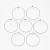 304 Stainless Steel Hoop Earring Findings STAS-T047-17-2