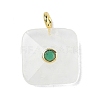 Natural Quartz Crystal Faceted Pendants G-C274-03-G09-1
