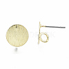 Rack Plating Iron Stud Earring Findings IFIN-N008-005-RS-3