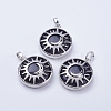 Synthetic Blue Goldstone Pendants G-K234-B06-1