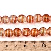 Handmade Foil Glass Beads Strands FOIL-N033-05E-4