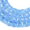 Electroplate Glass Beads Strands EGLA-D018-4x4mm-41-2