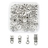80Pcs 4 Style Tibetan Style Tube Bails FIND-YW0003-15-1