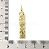 Brass Micro Pave Cubic Zirconia Pendants KK-Z042-19G-02-3