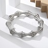 304 Stainless Steel Stretch Bangles for Women BJEW-P315-02C-P-2
