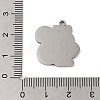 Non-Tarnish 304 Stainless Steel Pendants STAS-C095-11P-3