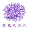 Electroplate Transparent Colours Rainbow Glass Seed Beads SEED-T007-03C-1