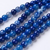 Natural Agate Beads Strands X-G-G754-07-8mm-1