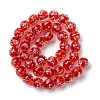 Luminous Handmade Glod Sand Lampwork Beads Strands LAMP-B028-03K-10mm-3