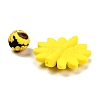 23Pcs Sunflower & Round Silicone Focal Beads SIL-L005-01D-3
