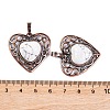 Natural Howlite Peach Love Heart Pendants G-G158-01-05-3