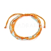 Adjustable Glass Bead Braided Bead Bracelets BJEW-JB08952-04-1