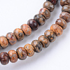 Natural Leopard Skin Jasper Bead Strands X-G-R403-4x6-10-1