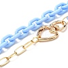 Acrylic Cable Chain Necklace for Teen Girl Women NJEW-JN03686-7