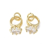 Brass Micro Pave Cubic Zirconia Charms KK-C089-02G-1
