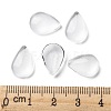 Transparent Teardrop Glass Cabochons GGLA-R024-14x10-5