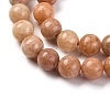 Natural Orange Quartz Beads Strands G-P551-A01-03-4