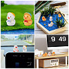 9Pcs 9 Styles Cartoon Cute Resin 3D Duck Figurines DJEW-TA0001-39-9