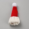 Christmas Theme Handmade Woolen Yarn Knitted Party Decoration AJEW-WH0314-525A-01-1