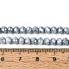 Anti-Tarnish Electroplate Rondelle Glass Beads Strands X-EGLA-T021-4mm-17-10-2