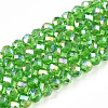 Electroplate Glass Beads Strands EGLA-A044-T3mm-B11-1